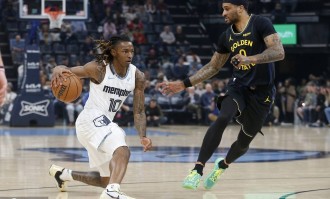 杰罗姆22+5理查德21+5+6 勇士8人上双大胜灰熊