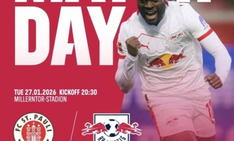 德甲：圣保利进攻端拉胯，莱比锡红牛跌出前四客战抢分